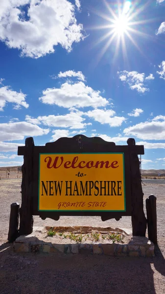 Bienvenido al concepto de estado de New Hampshire — Foto de Stock