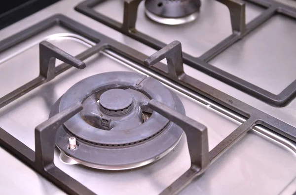 Close up image of the gas stove — Stock Photo, Image