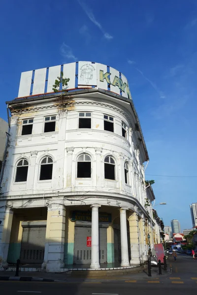Старые улицы и архитектура Джорджтауна в Пенанге, Малайзия — стоковое фото