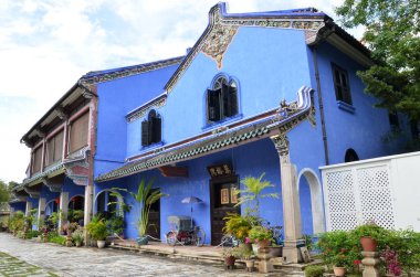 Fatt Tze konak veya mavi konak Georgetown, Penang, Malezya