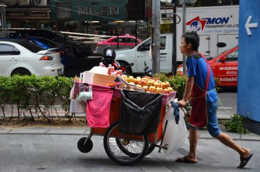 Kimliği belirsiz gıda satıcı Bangkok