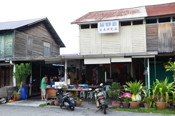 Restauracji ulicę w Tanjung Sepat, Malezja — Zdjęcie stockowe