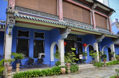 Fatt Tze konak veya mavi konak Georgetown, Penang, Malezya