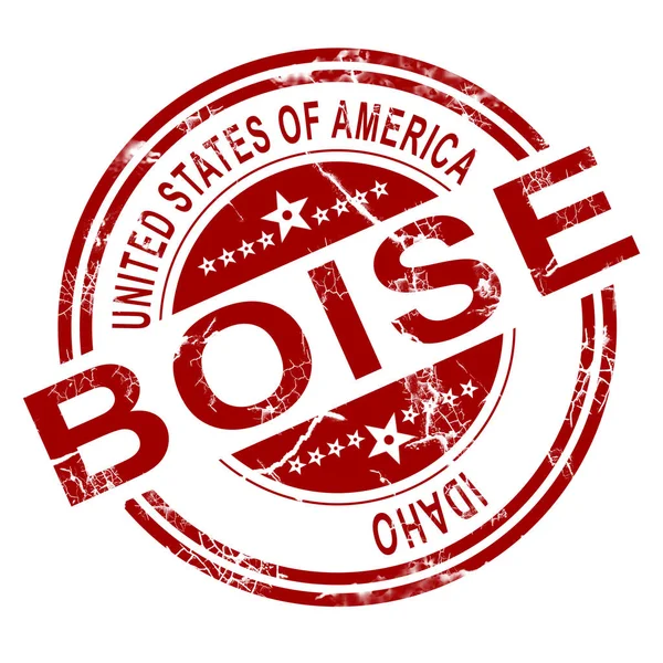 Boise stamp with white background — Stock Photo, Image