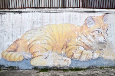 Skippy, dev kedi sokak sanatı