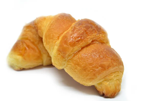 Zwei französische Croissants — Stockfoto