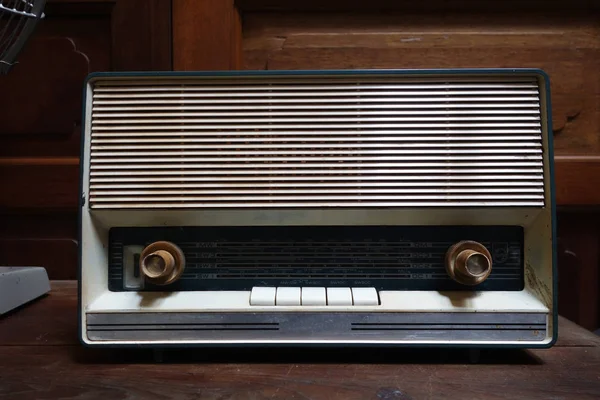 Grungy retro old radio