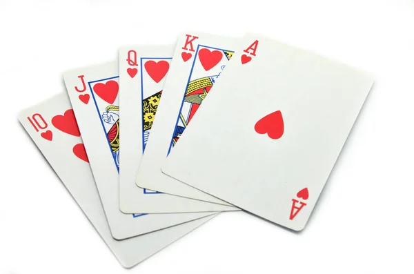 Playing cards isolated — Stock Photo, Image