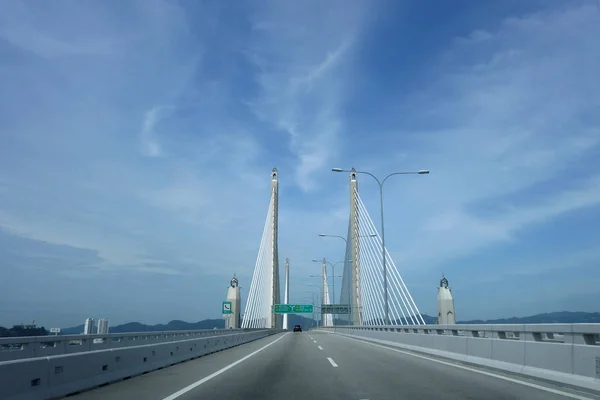 Vy av 2nd Penang Bridge — Stockfoto
