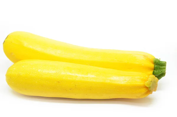 Due zucchine gialle mature — Foto Stock