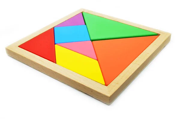 Kínai művészet tangram puzzle — Stock Fotó