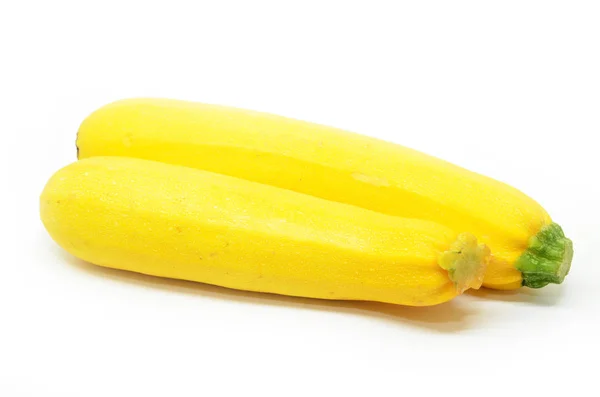 Due zucchine gialle mature — Foto Stock
