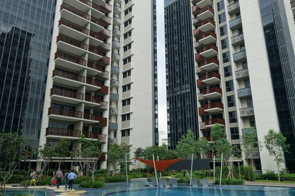 Типичная сингапурская недвижимость — стоковое фото