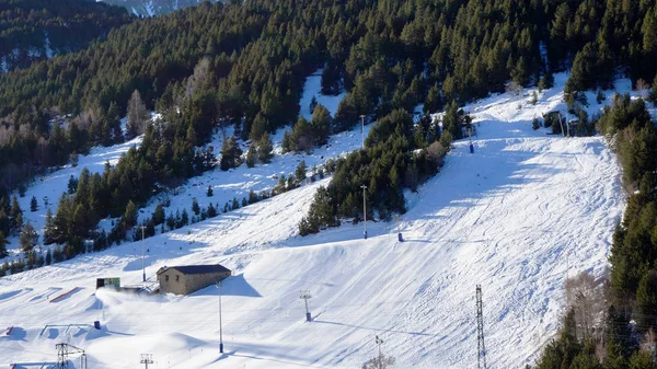 Lyžovat v horách Soldeu, Andorra — Stock fotografie