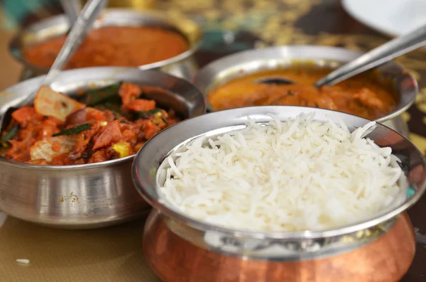 Indian curry meal — Stock Photo, Image