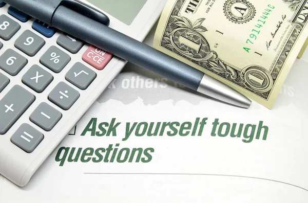 Kérdezd meg magadtól, kemény kérdések — Stock Fotó