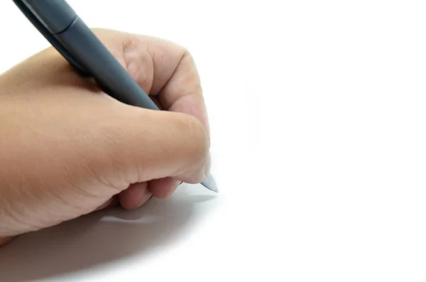 Hand writing isolated Stock Image