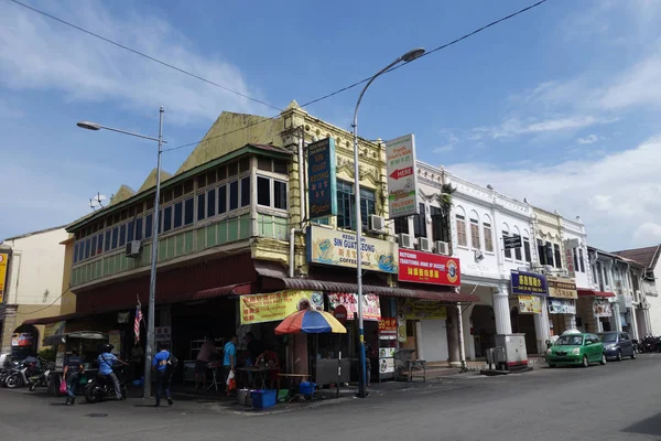 Jalan-jalan tua dan arsitektur Georgetown di Penang, Malaysia — Stok Foto