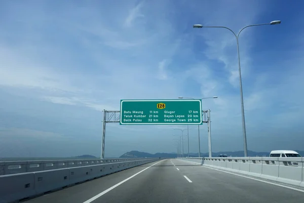 View of 2nd Penang Bridge — Stock Photo, Image