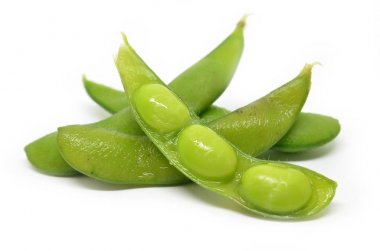 Yeşil soya fasulye haşlanmış edamame,
