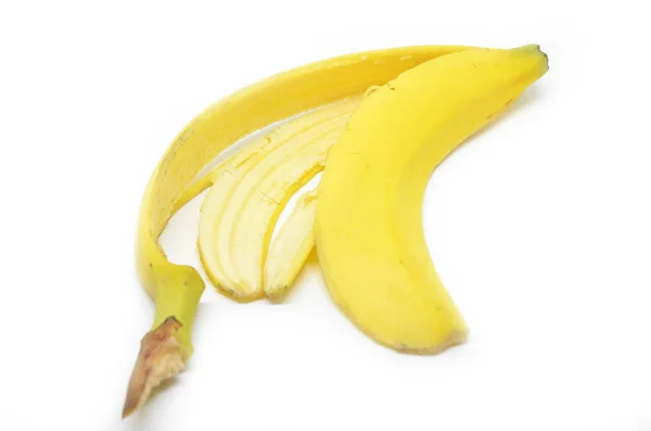 Rutschige Bananenschale — Stockfoto