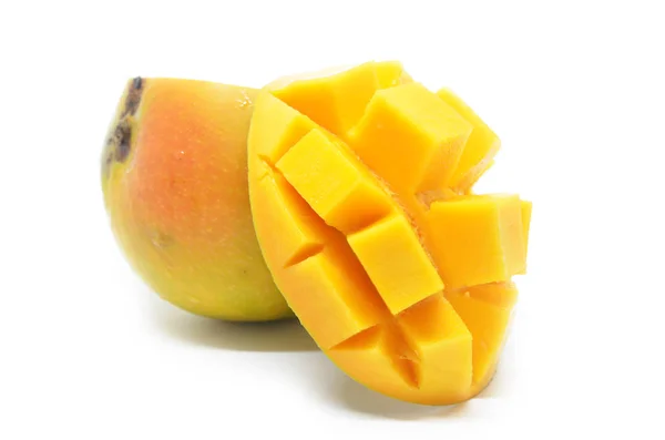 Mango cubes slices — Stock Photo, Image
