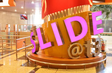 SlideT3 in Singapore Changi Airport clipart