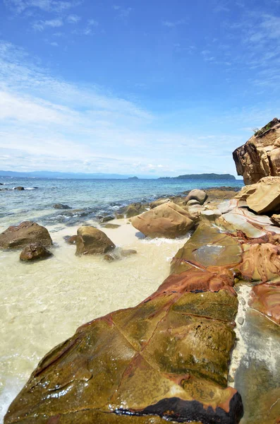 Schöner Meerblick auf der Insel Sabah — Stockfoto