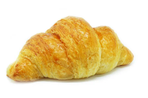 Friss croissant izolált fehér háttér — Stock Fotó