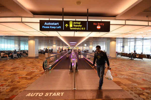 Terminal 1 in Changi Airport, Singapore — Stock Photo, Image