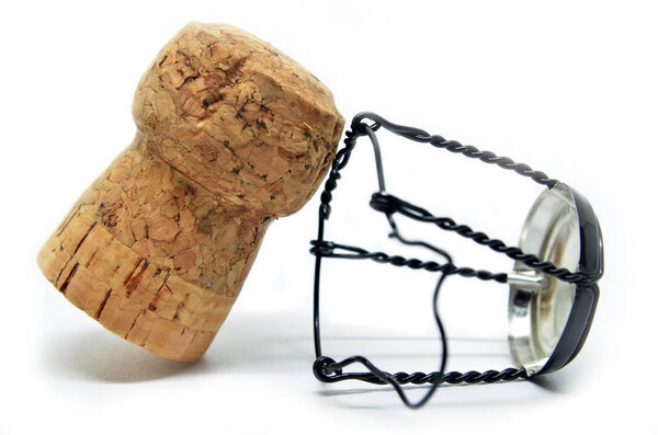 Cork from champagne bottle