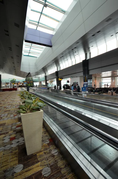 Terminal 1 i Changi flygplats, Singapore — Stockfoto