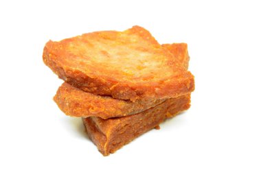 Kızarmış dilimleri bir öğle yemeğinde et tava