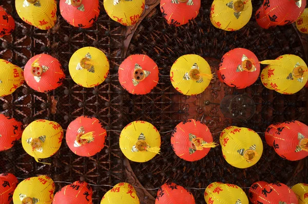 Bunte Laterne im chinesischen Tempel Penang, Malaysia — Stockfoto