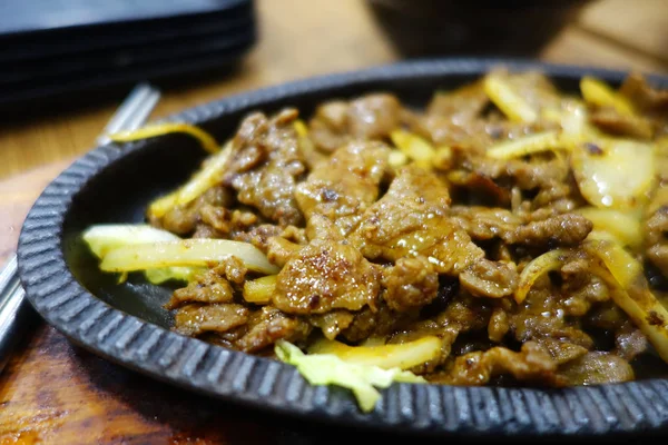 Sığır eti teppanyaki, Japon gıdalar — Stok fotoğraf