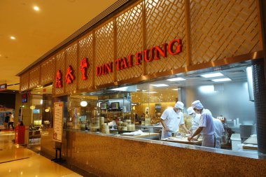 Michelin star awarded Din Tai Fung restaurant clipart