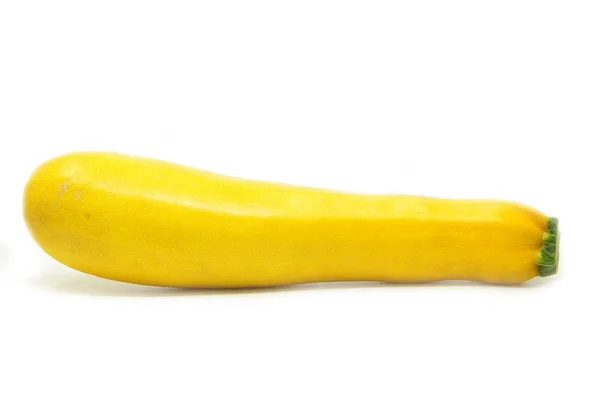 Żółty squash na białym tle — Zdjęcie stockowe