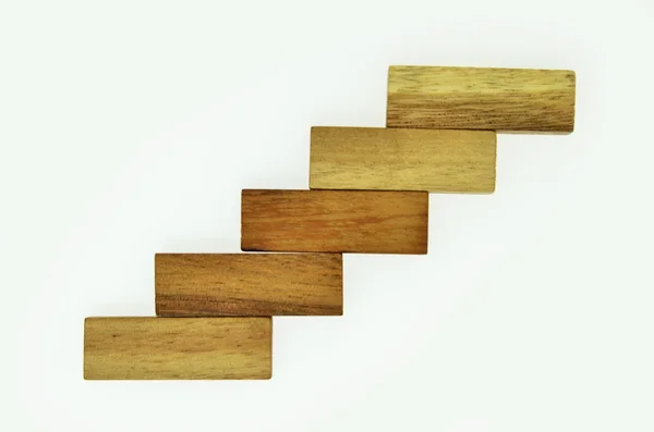 木块作为步楼梯堆叠 — 图库照片