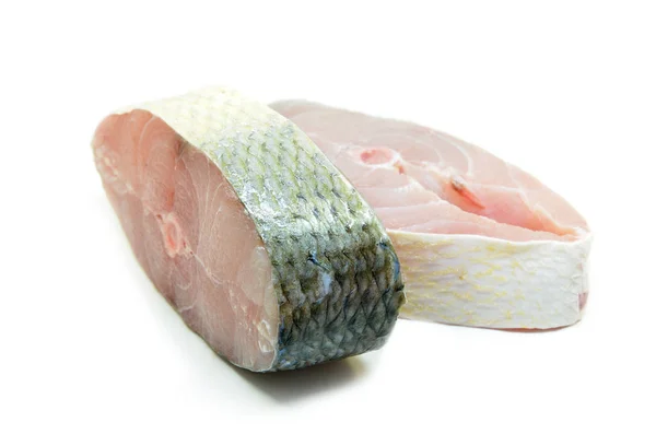 Threadfin fiskfilé isolerade — Stockfoto