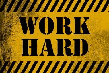 İş Hard sign sarı çizgili