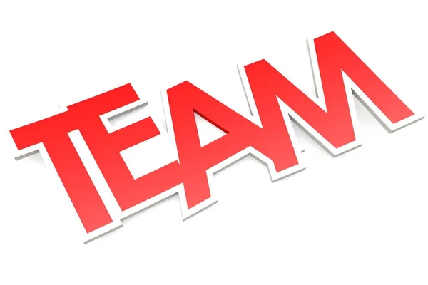 Team word with white border — Stock Photo, Image