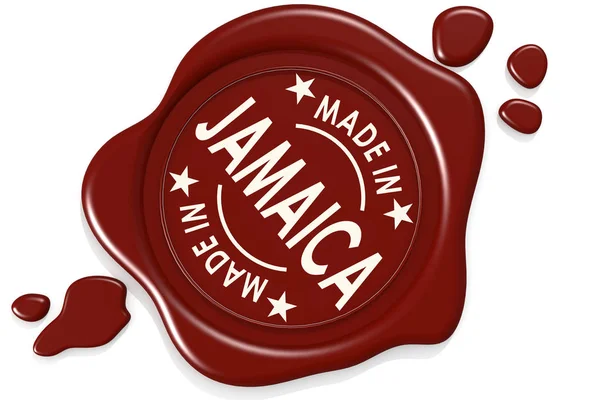 Etichetta sigillo di made in Giamaica — Foto Stock
