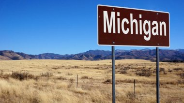 Michigan kahverengi yol işareti