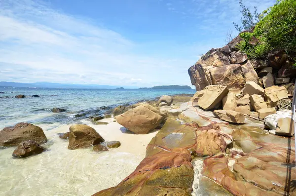 美丽的海景在沙巴岛 — 图库照片