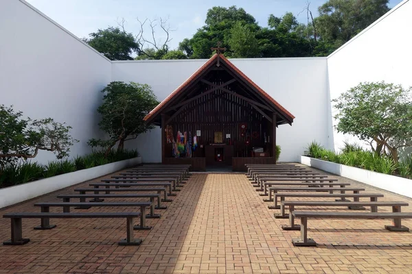 Replikę kaplicy w Changi Museum, Singapur — Zdjęcie stockowe