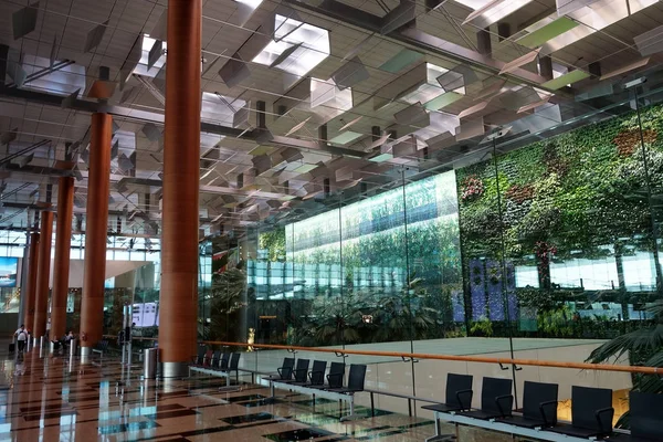 Interiér z letiště Changi v Singapuru — Stock fotografie