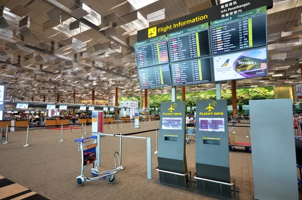 Interno dell'aeroporto Changi di Singapore — Foto Stock