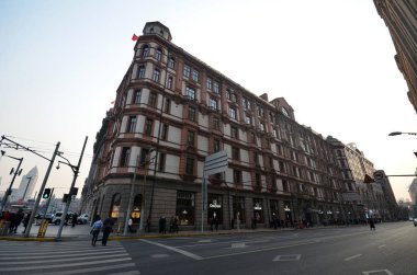 Shanghai Bund Bulvarı'nda mağazasında Omega.