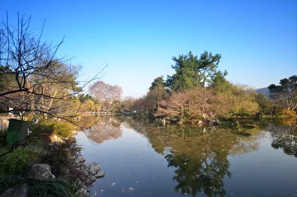 Batı Gölü Hangzhou, Çin için peyzaj — Stok fotoğraf