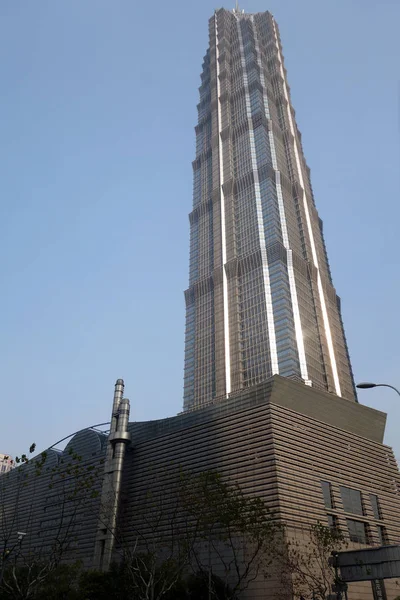 Torre Jin Mao do chão em Xangai , — Fotografia de Stock